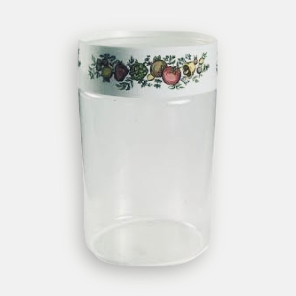VINTAGE Spice of Life Glass Canister